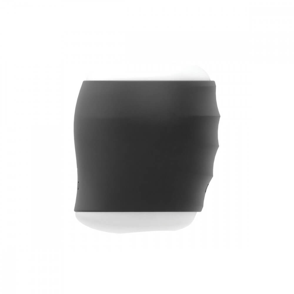 Side view of the VeDO Grip. This angle shows the light texturing on one of the sides of the black silicone sleeve in order to make it easier to handle. | Kinkly Shop