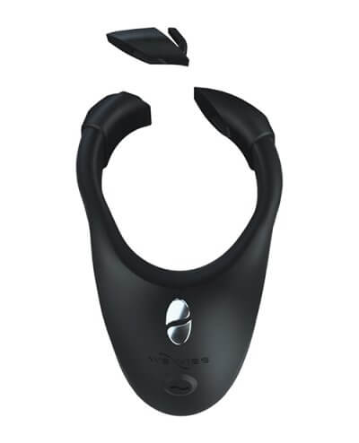 We-Vibe Bond shown opened with one of the Custom Link pieces nearby. This gives a good idea of how the insertable pieces of the Custom Link work. | Kinkly Shop
