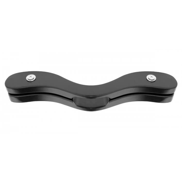 Front view of the Master Series Enforcer Humbler showcases the smooth black wood that the Enforcer is made from. | Kinkly Shop