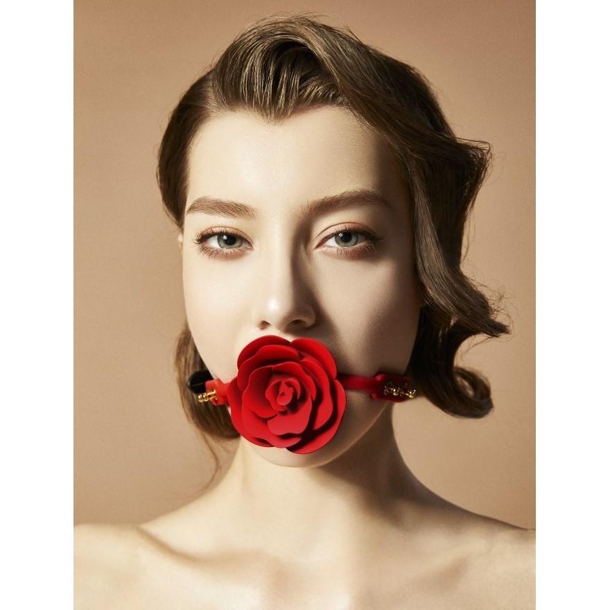 ZALO Rose Ball Gag - Kinkly Shop