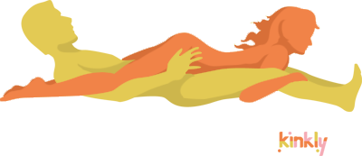 diagram of the X-rated sex position - the giver lies on their back and the receiver straddles them facing toward their partner's feet and lies down while being penetrated. 