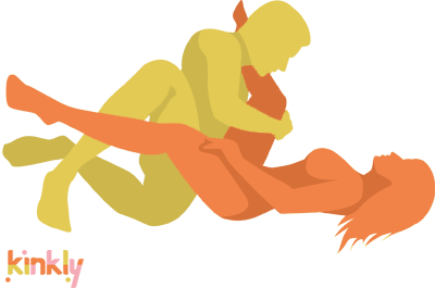 Spork Position. The receiving partner lays on their back with their legs spread and in the air. The penetrating partner lays on their side and slides inside. They angle upwards for g-spot and prostate pleasure. 