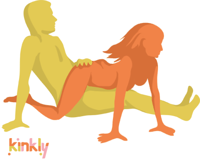 Galley Sex Position. The penetrating partner sits down with their legs straight in front of them. The receiving partner gets on all fours on either side of their partner's hips in front of the penetrating partner - but at a 45-degree from the penetrating partner's torso. 
