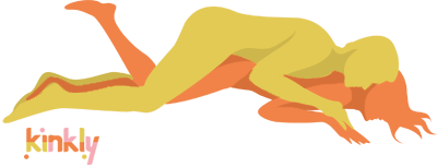 Speed Bump Sex Position: The receiver lies flat on their stomach while the insertive partner lays on top of them, belly-down, penetrating them.