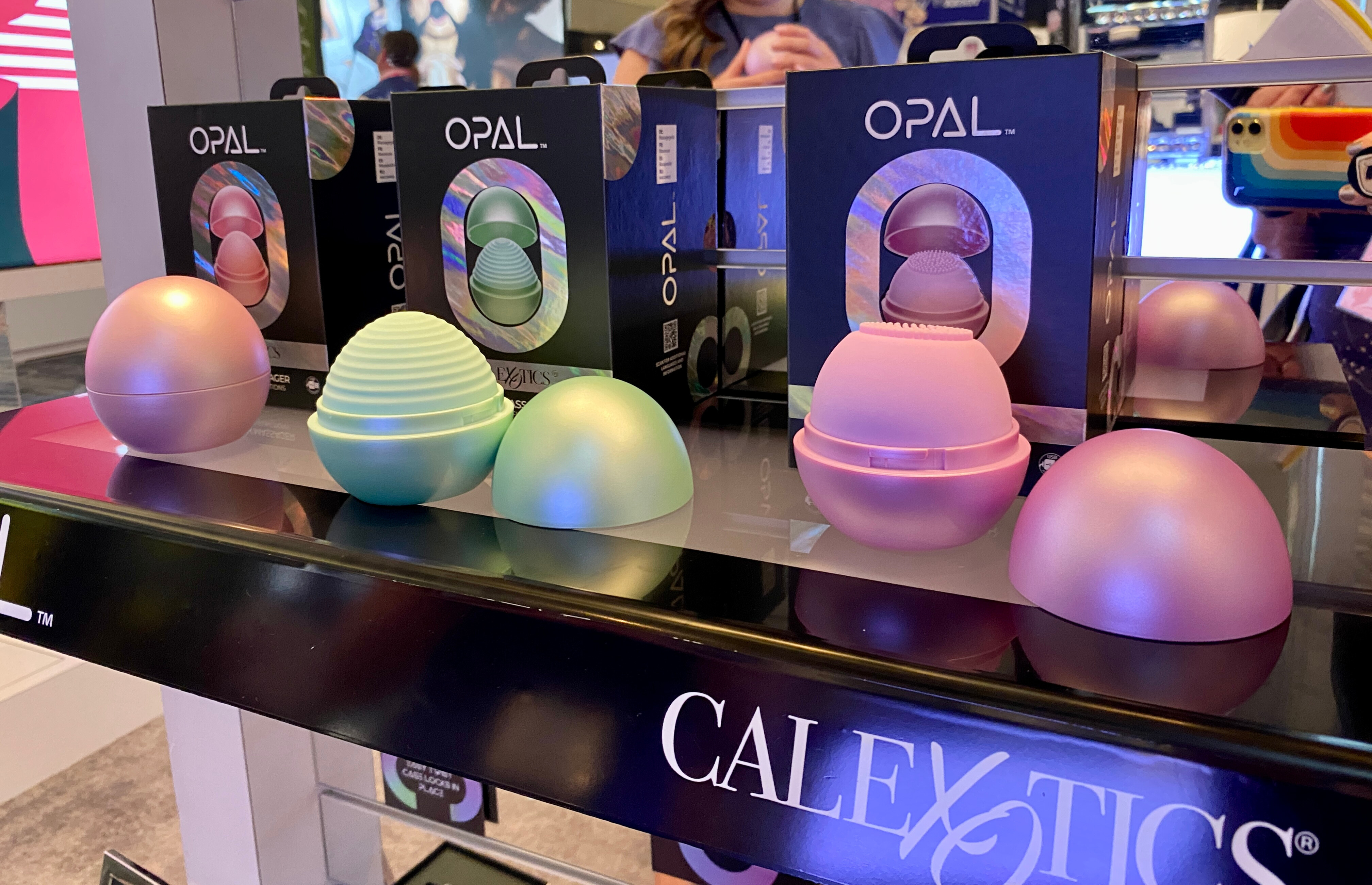 CalExotics OPAL Massagers displayed at ANME