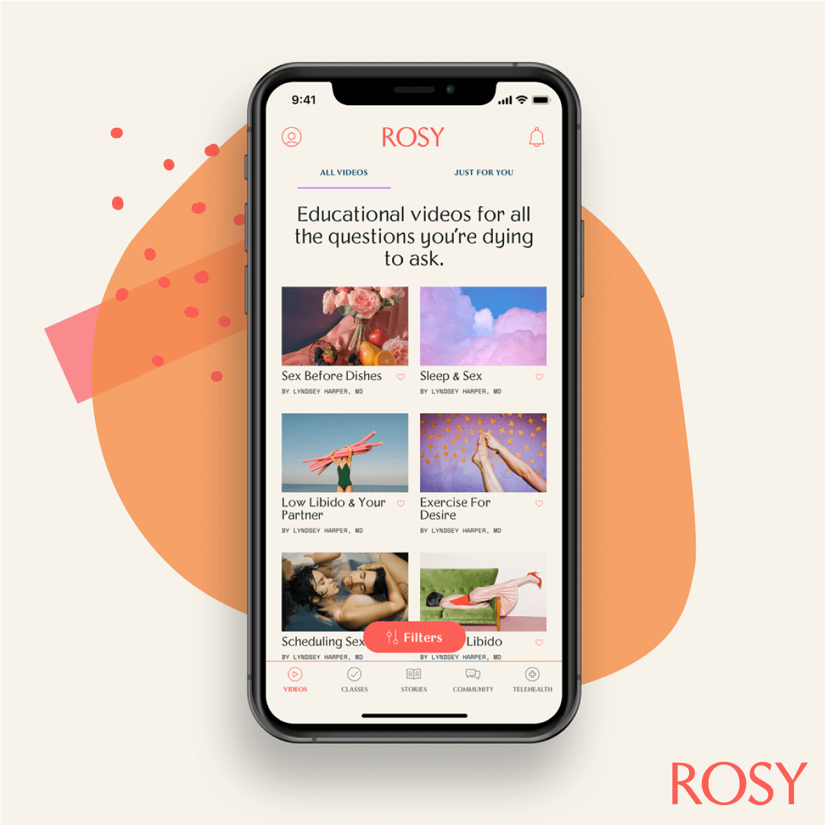 Rosy App for sexual health