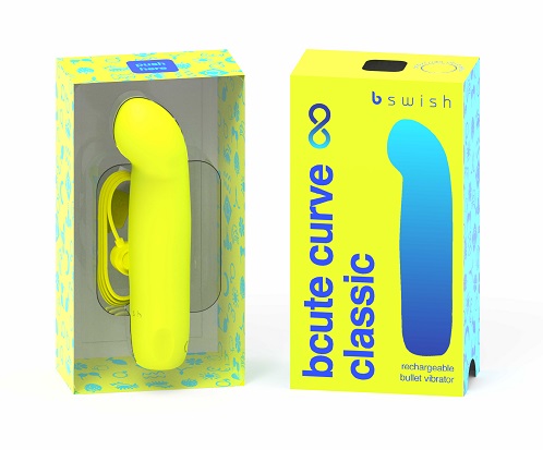 Bswish Bcute Curve Classic Vibrator in yellow