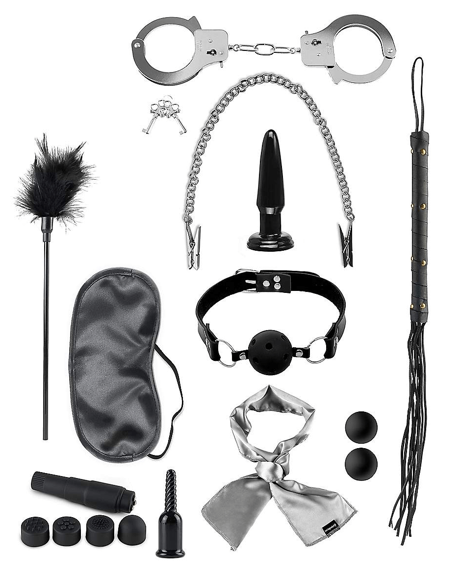 Ultimate Bondage Kit. Available at Spencer's.
