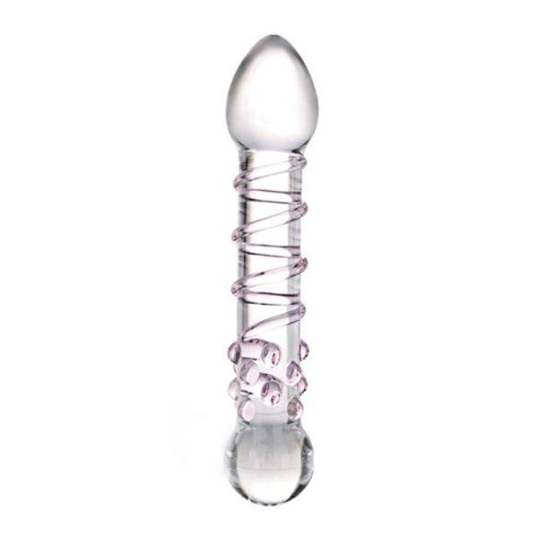 Best Sex Toys for Under $50: Glass Spiral Staircase dildo