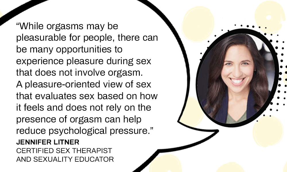 Jennifer Litner quote about sexual pleasures other than orgasms