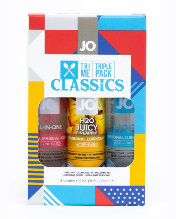 3 pack of JO lube including All In One, H20 and Juicy Pineapple