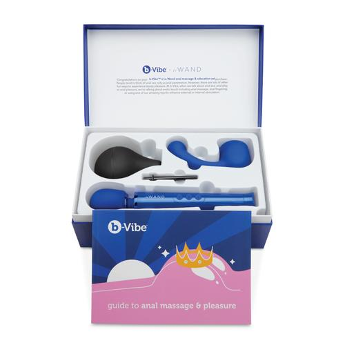 b-Vibe Anal Massage Set in box with guide to anal massage & pleasure