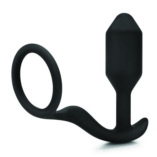 B-Vibe Snug & Tug cock ring and weighted butt plug