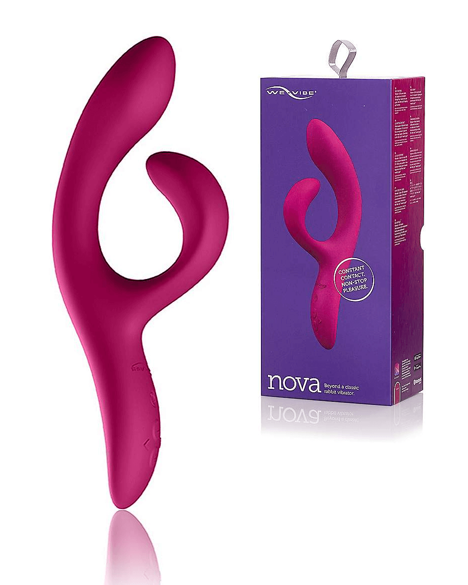 We-Vibe Nova 2 Multi-Function Rechargeable Waterproof Rabbit Vibrator. Available at Spencer's.