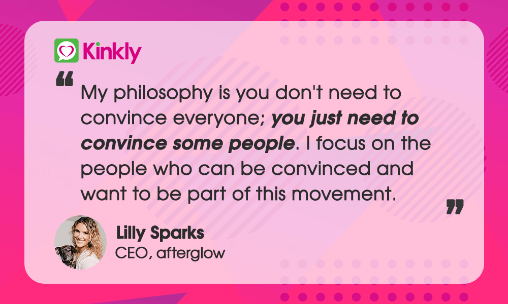 Lilly Sparks CEO afterglow quote