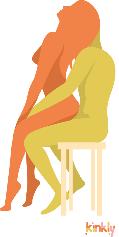 The Perch Position. The penetrating partner sits on a chair or other flat surface. The receiving partner backs up onto the penetrating partner's penis. The receiving partner then leans back into their partner's chest. 