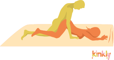 Flat Doggy Style Position. Doggy style but receiving partner is lying flat with her bum in the air.